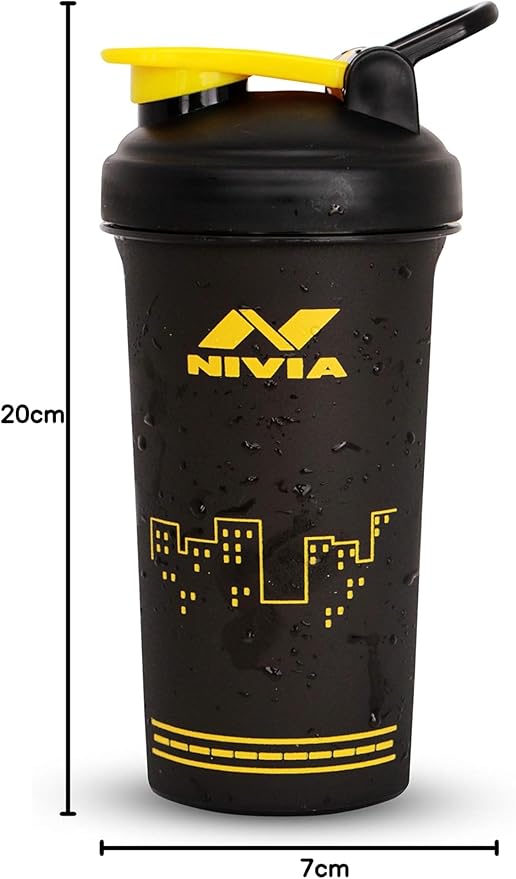 Nivia Street Sports Shaker for Men & Women (Black, Capacity - 750 ml) | Material - Plastic | For Sports | Cycling | Gym | Running | Training | Water Bottles | Gym Water Bottles | Kids Water Bottles