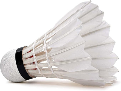 Li-Ning G-200 Feather Shuttlecock | 12 Pcs | Color: White | Speed: 76 | For Men & Boys | Material: Feather | Ideal for Competition Purpose | Hybrid Cork Base