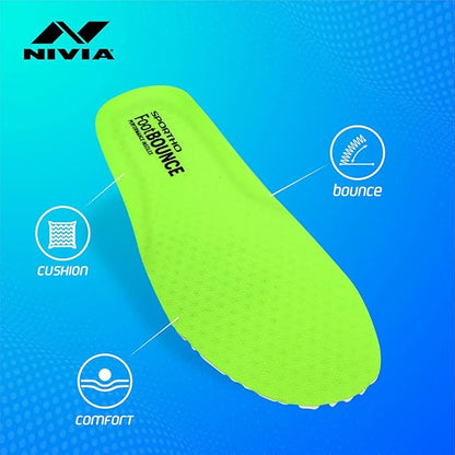 Nivia Foot Cushion Durable and Superior Insole Shoes, Professional Training Turf Sneaker Sports Shoes for Outdoor Indoor