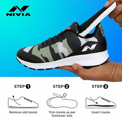 Nivia Foot Cushion Durable and Superior Insole Shoes, Professional Training Turf Sneaker Sports Shoes for Outdoor Indoor