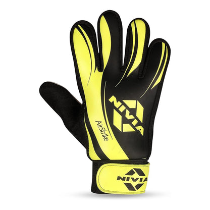 Nivia Air Strike Goalkeeper/Hand Gloves with Grip | for Men & Women | for Football, Soccer goalkeeping