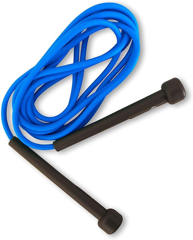 Nivia Trainer Skipping Rope for Men & Women (Blue, Free Size - Adjustable) | Material - Polyvinyl Chloride | For Cardio Workout, Warmup, Weight Loss, Training | Jump Rope for Exercise | Exercise Rope