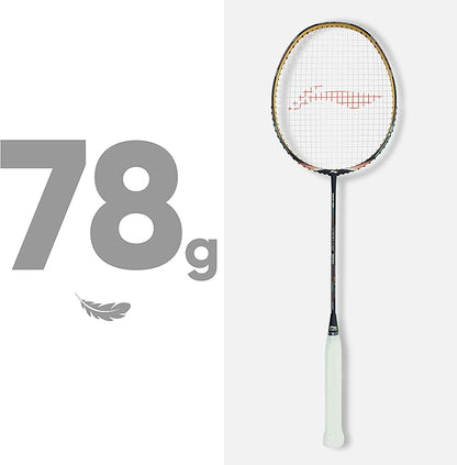 Li-Ning Wind Lite 700 Carbon Fibre Strung Badminton Racket with Free Full Cover