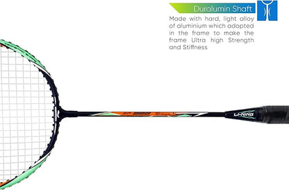 Li-Ning XP 800-Srikanth Signature Series Aluminum-Alloy Isometric Strung Badminton Racquet with cover