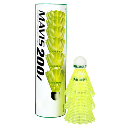 Yonex Mavis 200i Nylon Shuttle Cock, Pack of 6