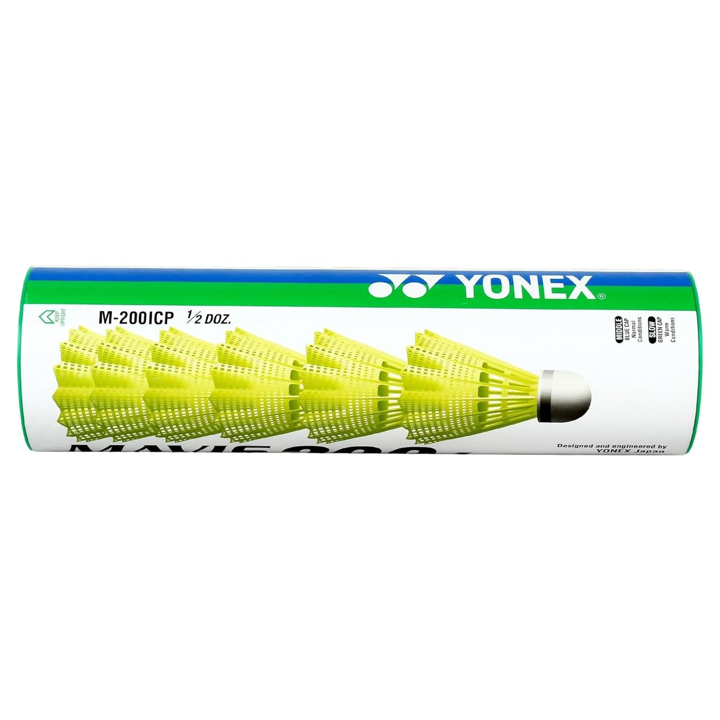 Yonex Mavis 200i Nylon Shuttle Cock, Pack of 6