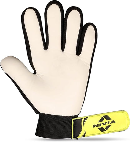 Nivia Air Strike Goalkeeper/Hand Gloves with Grip | for Men & Women | for Football, Soccer goalkeeping