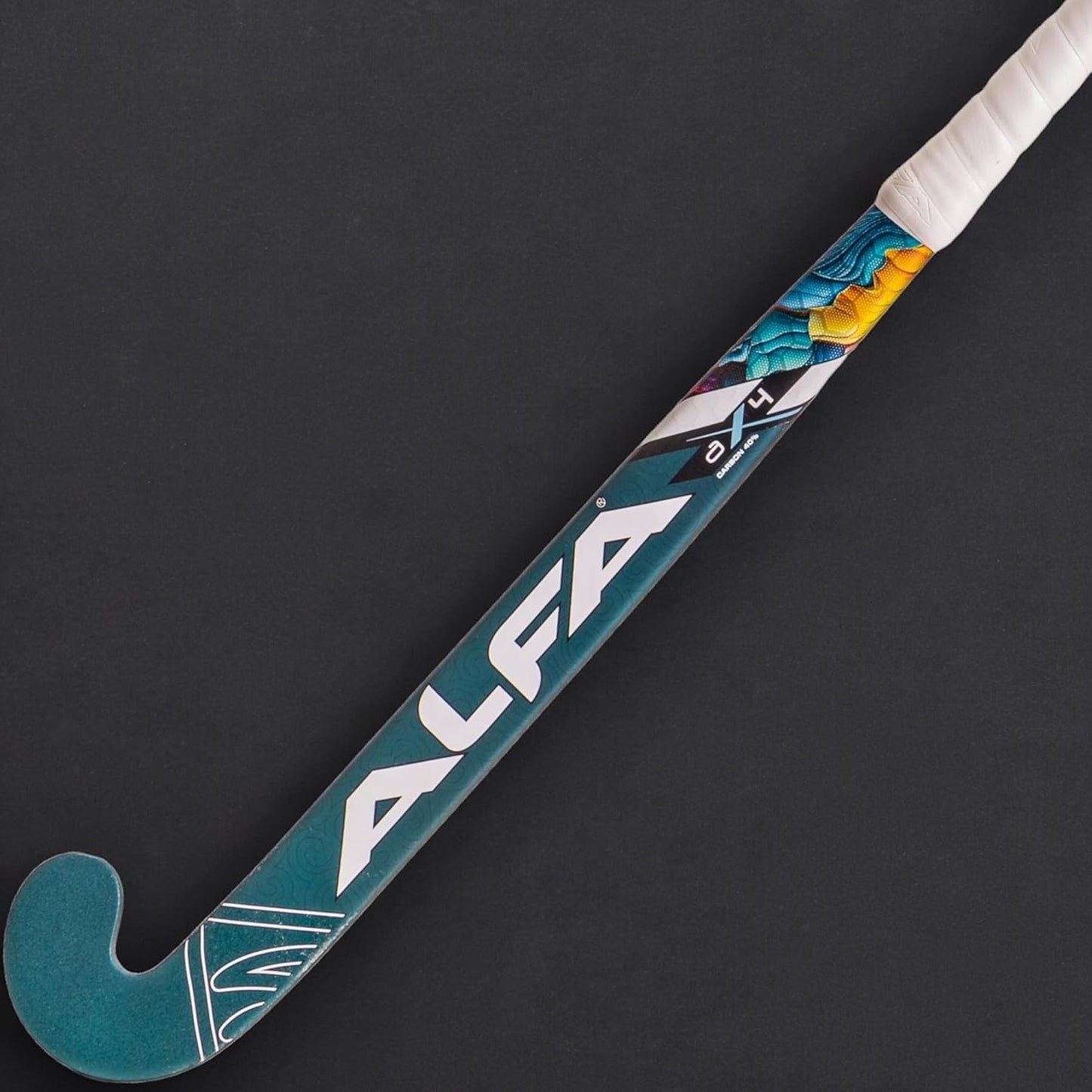 ALFA AX7 Hockey Stick | Color: Red | Sizes : 36.5" | Material: 70% Carbon Composite | Gender: Unisex | Extra Low Bow for Drag Flicks | Optimized Lightweight Design | Durable High-Performance Stick | Versatile for All Playing Styles | Comes with Stick Bag.
