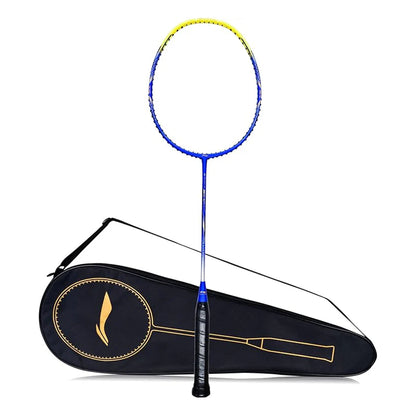 Li-Ning G-Force Superlite 3600 Carbon Fibre Unstrung Badminton Racket with Free Full Cover (Blue / Yellow)