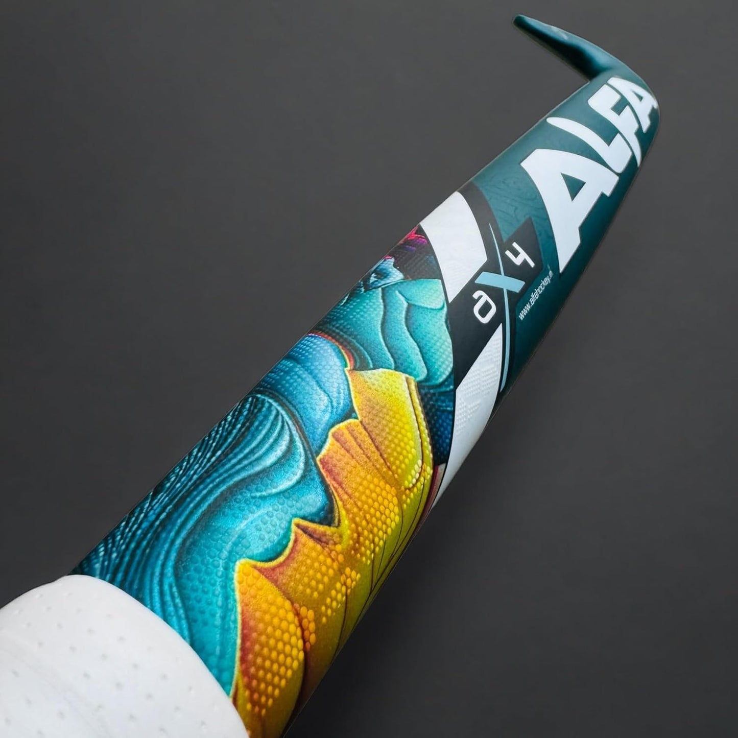 ALFA AX7 Hockey Stick | Color: Red | Sizes : 36.5" | Material: 70% Carbon Composite | Gender: Unisex | Extra Low Bow for Drag Flicks | Optimized Lightweight Design | Durable High-Performance Stick | Versatile for All Playing Styles | Comes with Stick Bag.