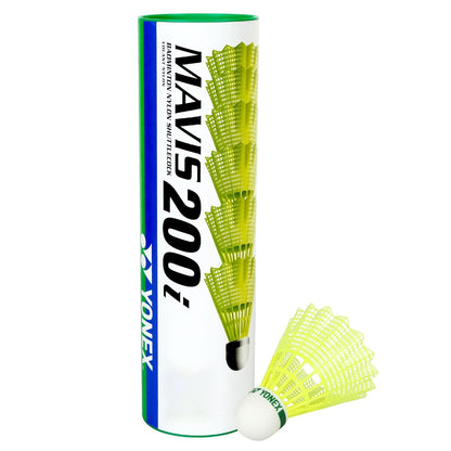 Yonex Mavis 200i Nylon Shuttle Cock, Pack of 6