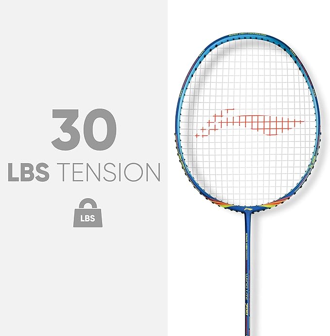 Li-Ning Wind Lite 700 Carbon Fibre Strung Badminton Racket with Free Full Cover