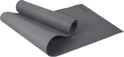 STAG YOGA MANTRA PLAIN GREY MAT WITH BAG - Grey, 6MM