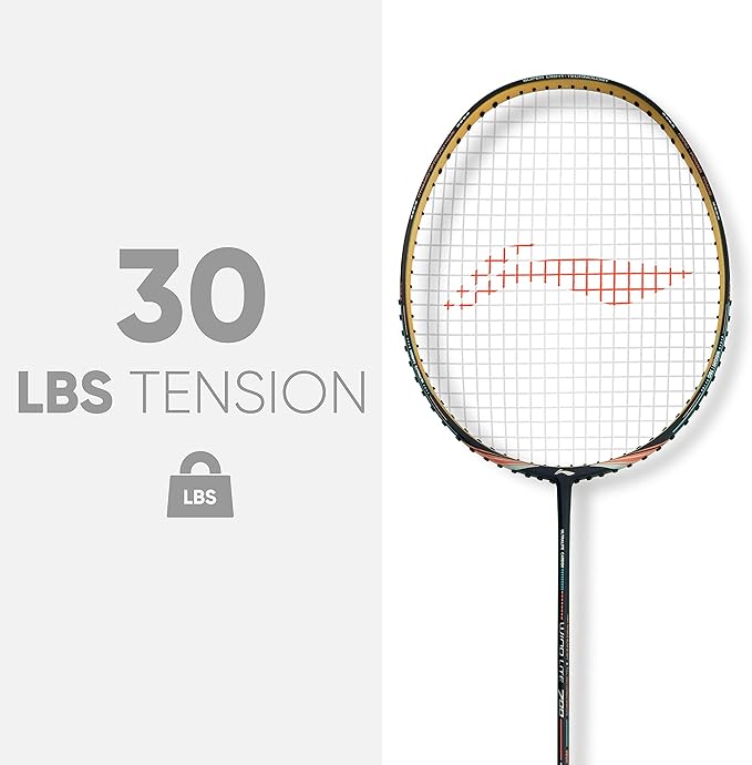 Li-Ning Wind Lite 700 Carbon Fibre Strung Badminton Racket with Free Full Cover