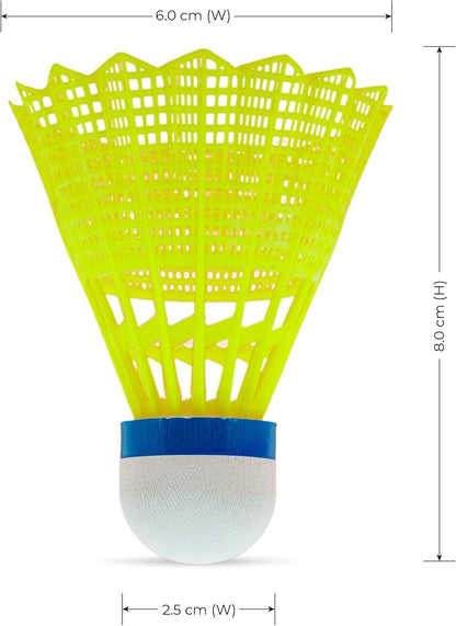 Li-Ning Swift X100 Nylon Shuttlecock (Yellow,Medium Speed)