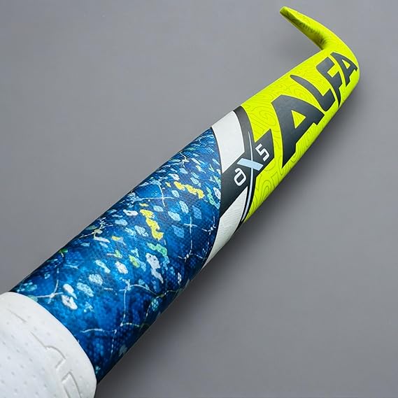 ALFA AX7 Hockey Stick | Color: Red | Sizes : 36.5" | Material: 70% Carbon Composite | Gender: Unisex | Extra Low Bow for Drag Flicks | Optimized Lightweight Design | Durable High-Performance Stick | Versatile for All Playing Styles | Comes with Stick Bag.