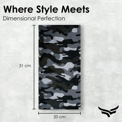 XTRIM Bamboo Bandana Face Mask for Dust & Sun Protection for Men & Women, Face Cover for Multipurpose, 100% Organic, Breathable, Odour-Free, Comfort Fit, Thermoregulatory Fabric