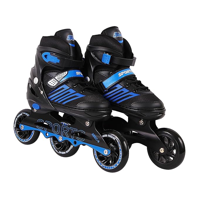 VEERA Adjustable Inline Skates with 100MM PU Wheels | Performance Rollerskates for Kids