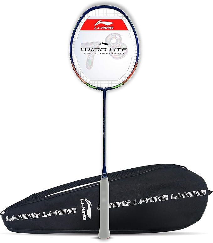 Li-Ning Wind Lite 900 Carbon Fibre Strung Badminton Racket with Full Cover