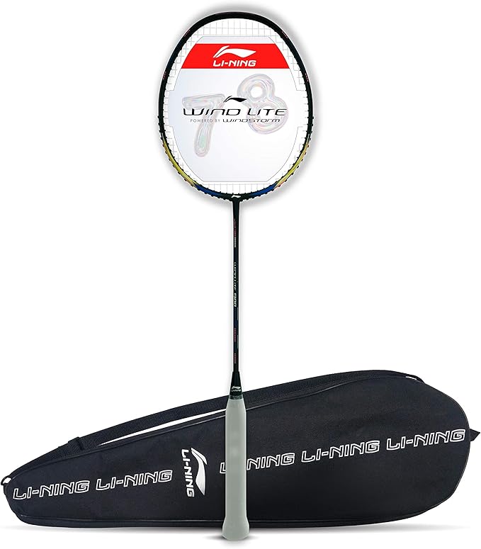 Li-Ning Wind Lite 900 Carbon Fibre Strung Badminton Racket with Full Cover