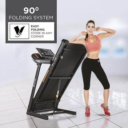 Endless Elite 2HP-4HP Peak Treadmill for Home Use - Max Speed 14KM/HR, Foldable with Manual Incline