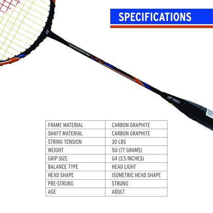 Yonex Nanoray Light 18i Graphite Badminton Racquet With Free Full Cover (77 Grams, 30 Lbs Tension)