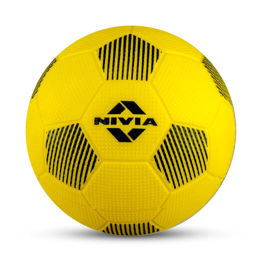 Nivia Home Play Football (Yellow, Size 1) | Machine Stitched | 32 Panel | Hobby Playing Ball | Soccer Ball