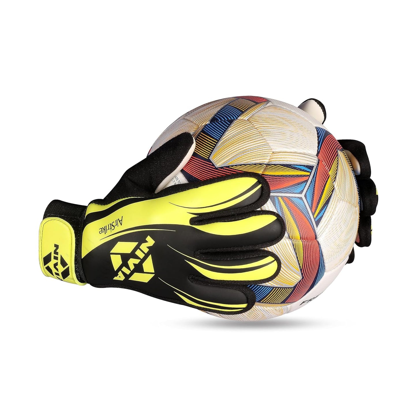 Nivia Air Strike Football G/Keeper Gloves (Green)