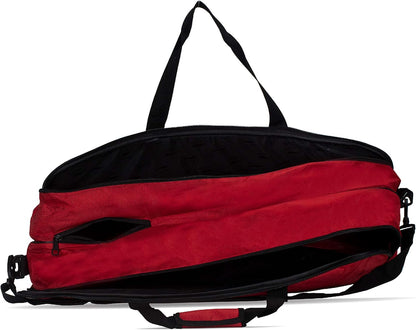 Li-Ning Champ ABDP374 Polyester Badminton Kit bag with Shoe Compartment (Red, Large)  | Duffle | Unisex - Men, Boys, Girls, Women