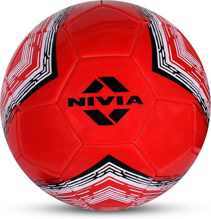 Nivia World Fest Country Colour England Football (Red, Size 5) | Machine Stitched | 12 Panel |Suitable for Grassy Ground | Soccer Ball | for Under 12 Years Age Group