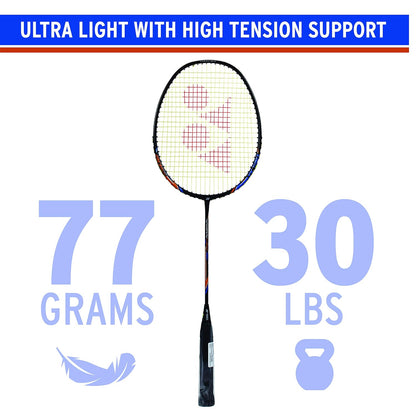 Yonex Nanoray Light 18i Graphite Badminton Racquet With Free Full Cover (77 Grams, 30 Lbs Tension)