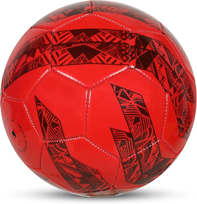 Nivia World Fest Country Colour England Football (Red, Size 5) | Machine Stitched | 12 Panel |Suitable for Grassy Ground | Soccer Ball | for Under 12 Years Age Group