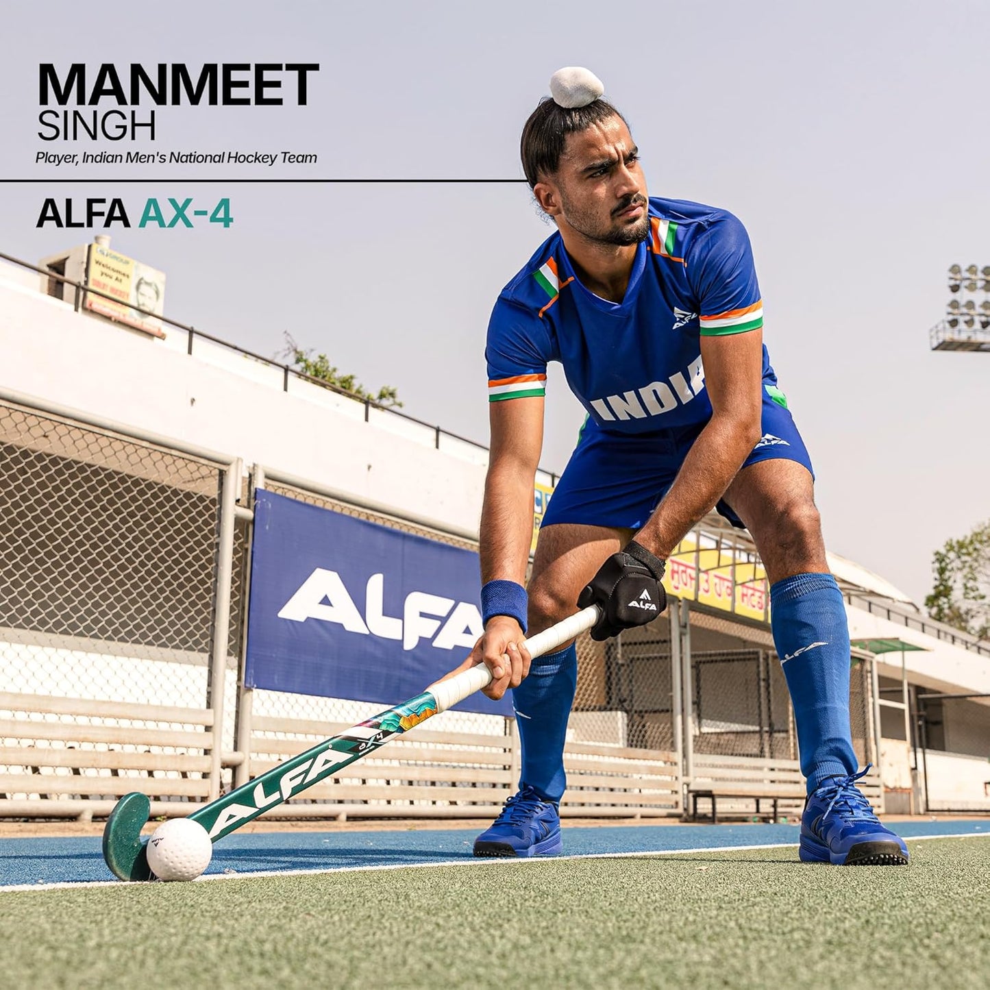 ALFA AX7 Hockey Stick | Color: Red | Sizes : 36.5" | Material: 70% Carbon Composite | Gender: Unisex | Extra Low Bow for Drag Flicks | Optimized Lightweight Design | Durable High-Performance Stick | Versatile for All Playing Styles | Comes with Stick Bag.