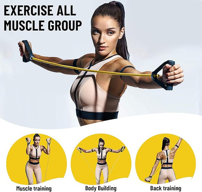 ab. Heavy Resistance Band for Workout Set Exercise & Stretching Pull Up Bands for Home Exercise Bands for Gym Men & Women, Loop Bands Toning Bands Resistance Band for Men, 1200x5x8 cm - Yellow