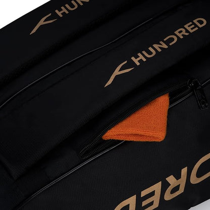 HUNDRED Cosmogear Badminton Kit-Bag | Unisex | Material: Polyester | Double Zipper Bag with Front Zipper Pocket