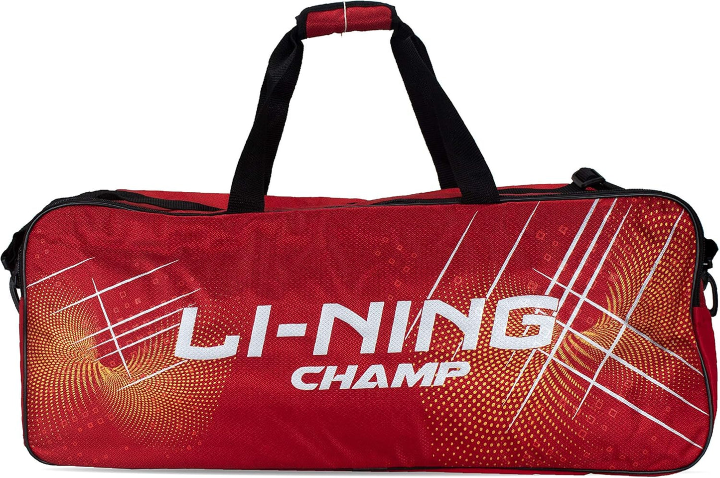 Li-Ning Champ ABDP374 Polyester Badminton Kit bag with Shoe Compartment (Red, Large)  | Duffle | Unisex - Men, Boys, Girls, Women