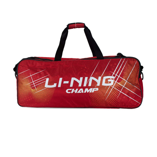 Li-Ning Champ Polyester Badminton Kit-Bag with Shoe Bag | Durable Material | Multiple Compartments | Foam-Padded Shoulder Straps | Separate Shoe Compartment