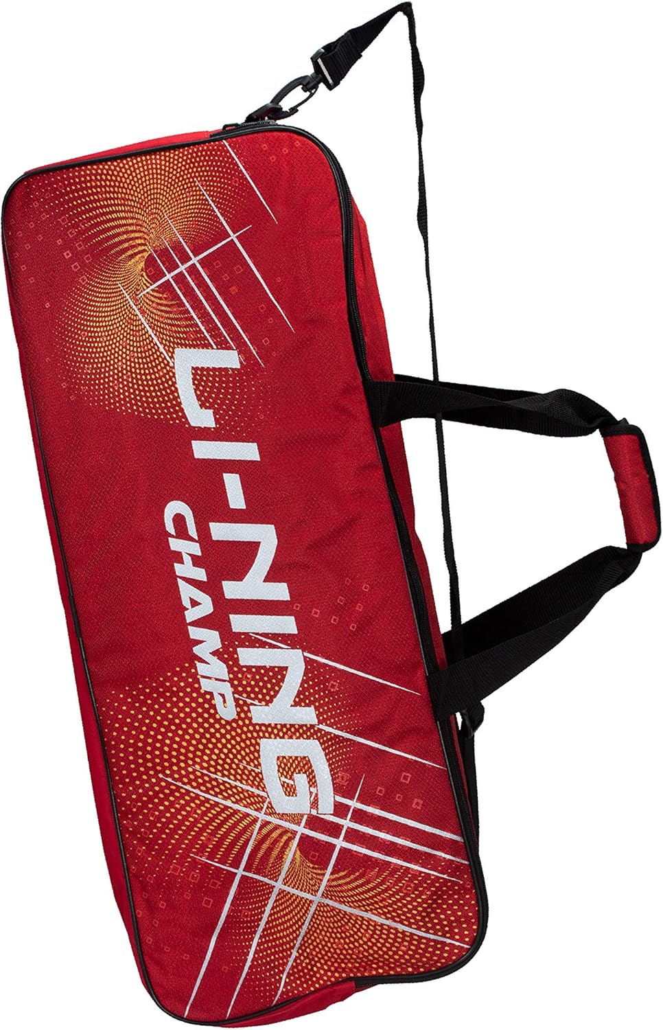 Li-Ning Champ ABDP374 Polyester Badminton Kit bag with Shoe Compartment (Red, Large)  | Duffle | Unisex - Men, Boys, Girls, Women