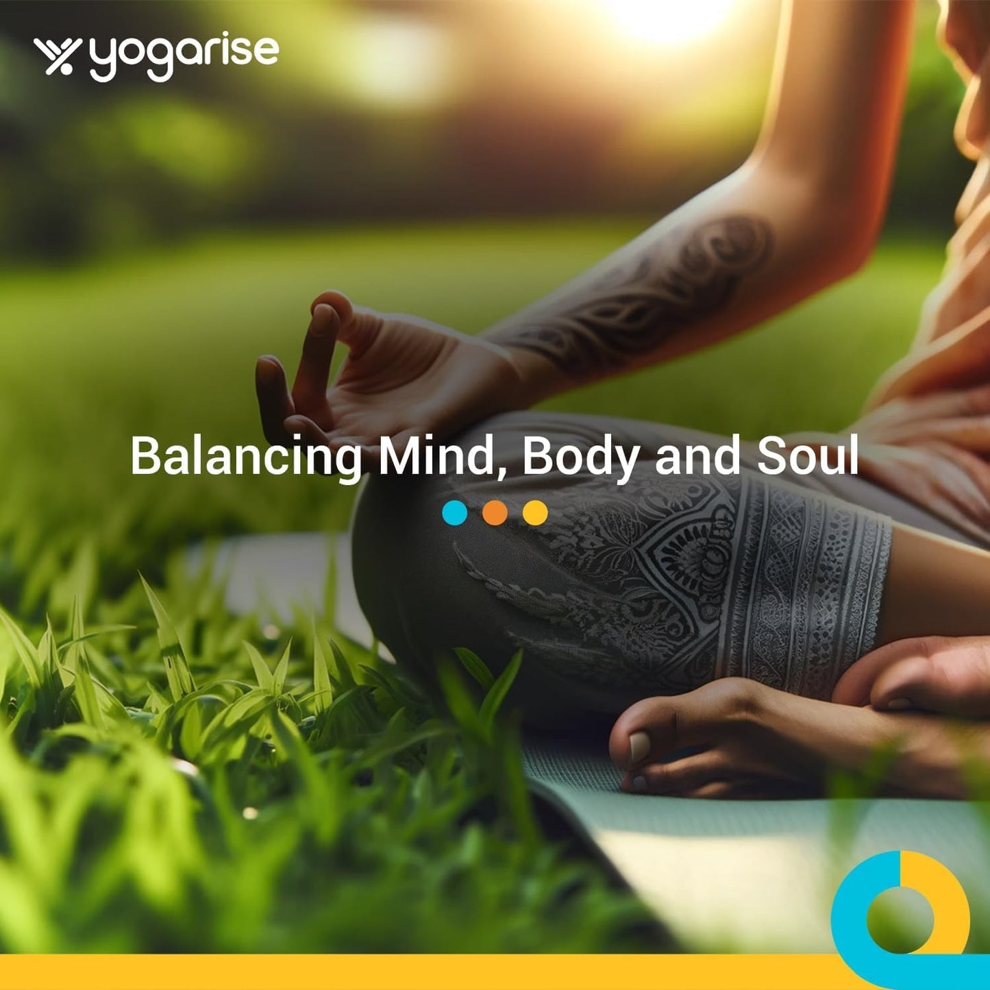 Yogarise Anti-Skid Yoga Mat with Carry Bag & Strap For Home Gym & Outdoor Workout, Water-Resistant, Soft, Easy to Fold