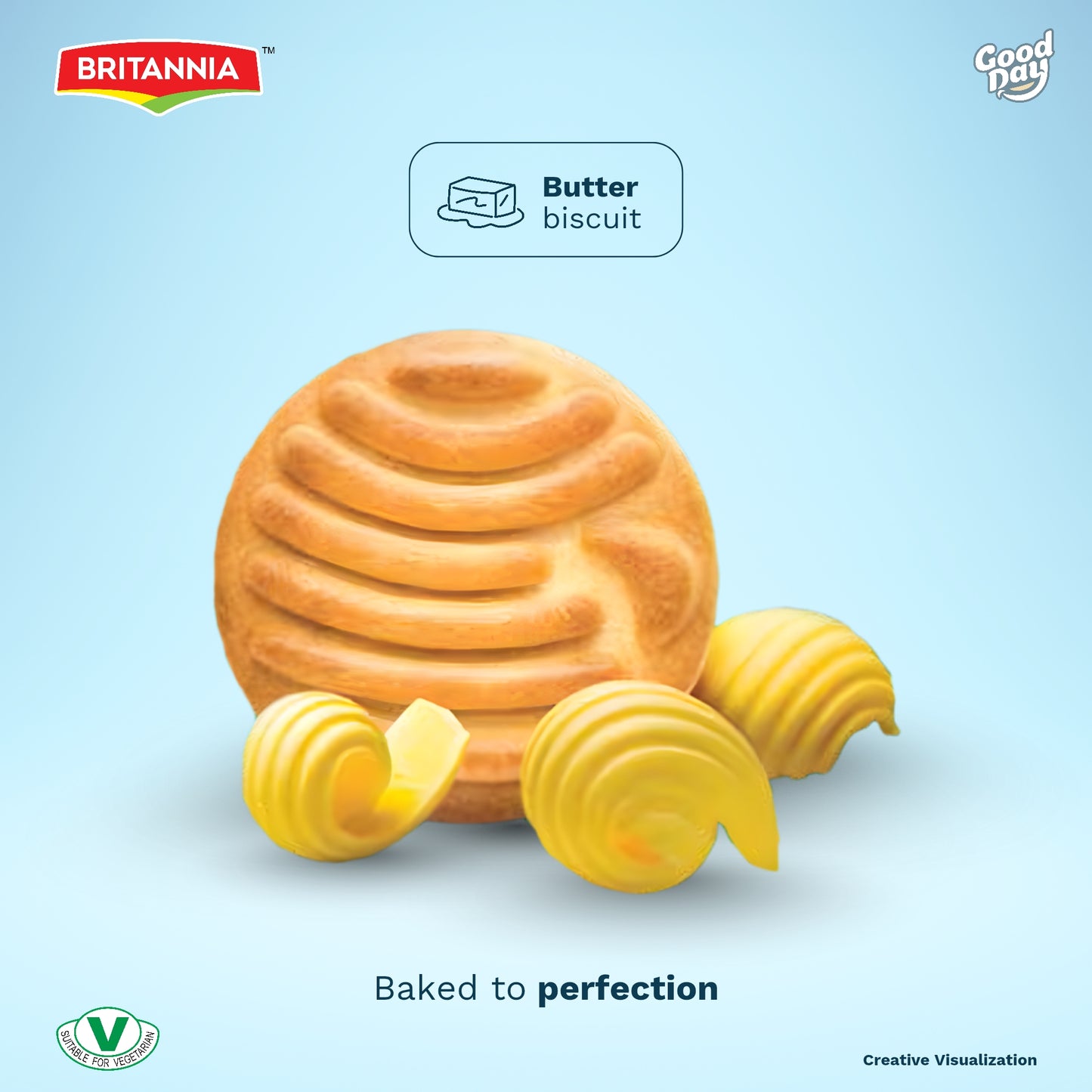 Britannia Good Day Butter Cookies Family Pack | Each Rich Buttery Flavor Crunchy Tea-Time Snack Perfect for Breakfast or Anytime Treat (231g) Pack of 1