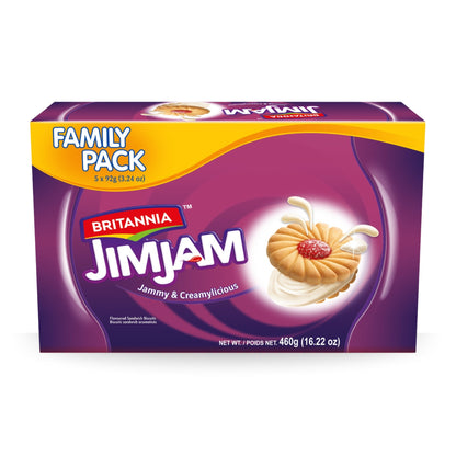 Britannia Treat Jimjam Naughty Jam Family Pack 500g (5 x 100g)