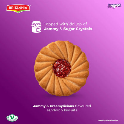 Britannia Treat Jimjam Naughty Jam Family Pack 500g (5 x 100g)