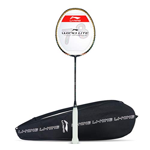 Li-Ning Wind Lite 700 Carbon Fibre Strung Badminton Racket with Free Full Cover