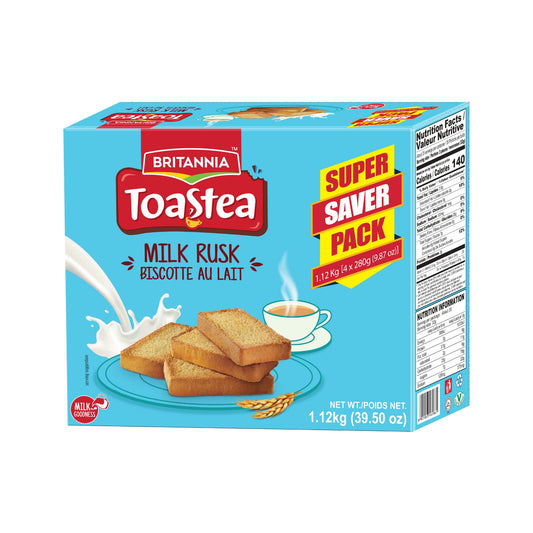 Britannia Milk Rusk with the Goodness of Milk Super Saver Pack (560g)