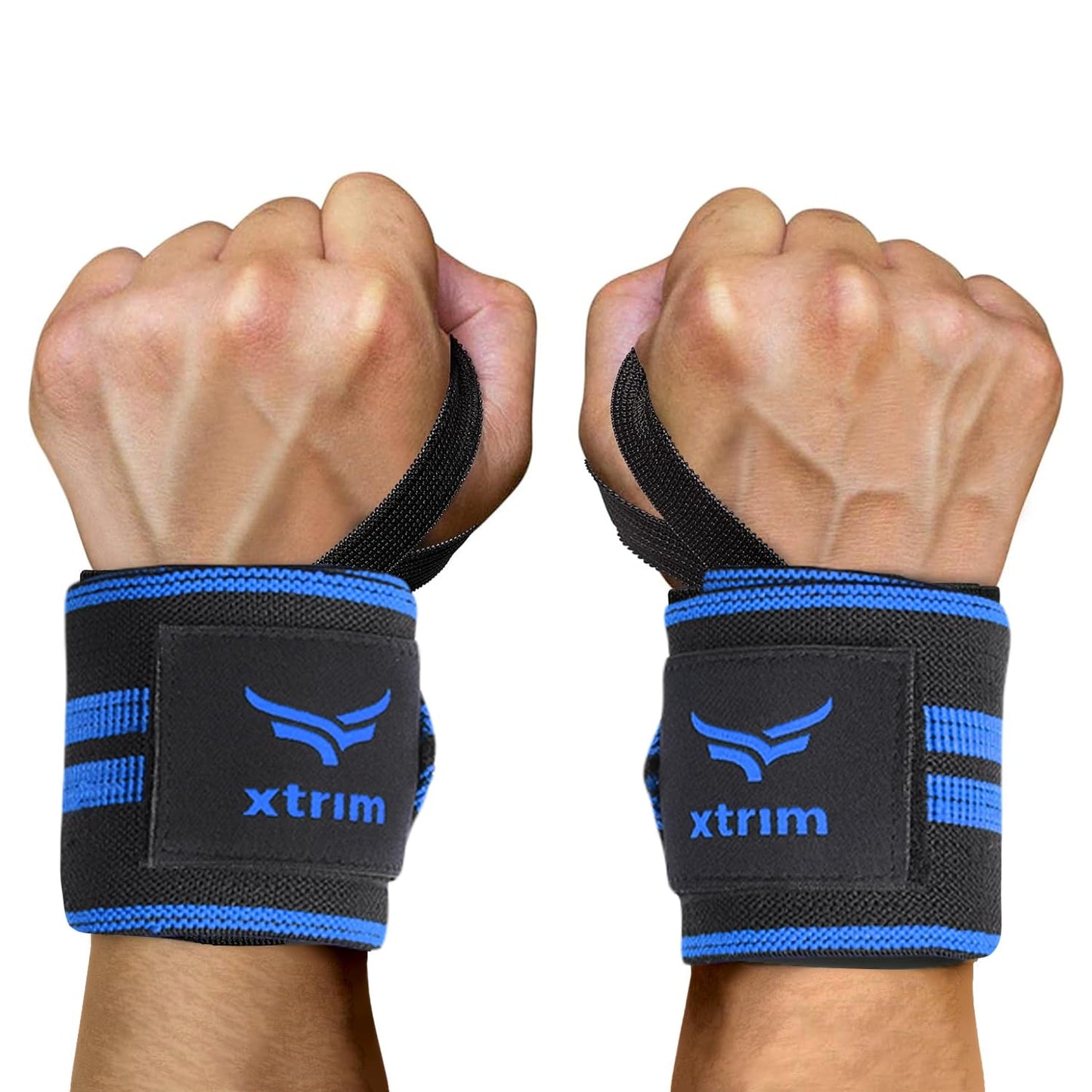 XTRIM Wrist Support for Men & Women, Wrist Band for Gym Wrist Wrap/Straps Gym Accessories for Men for Hand Grip & Wrist Support Crepe Bandage While Workout & Muscle Relaxation