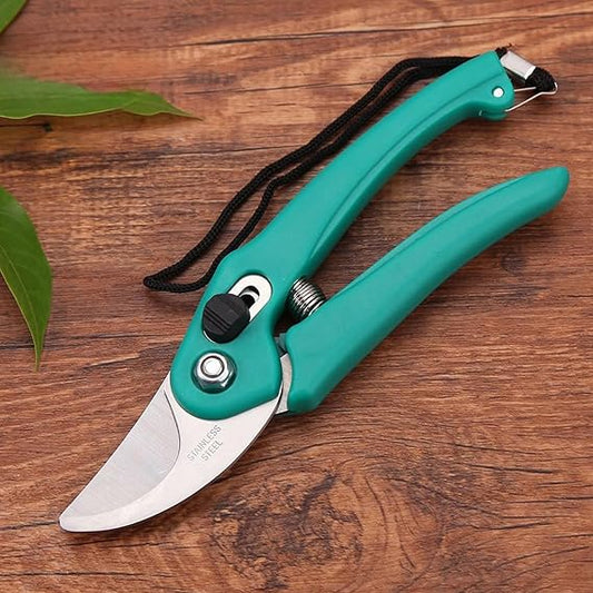 Cinagro Titanium Gardening Plant Cutter with 2 cm Branch Cutting Capacity, Safety Lock, Steel Spring Mechanism, Non-Slip Grip, Ergonomic Design, Pruner Shear for Plants, Branches & Grass
