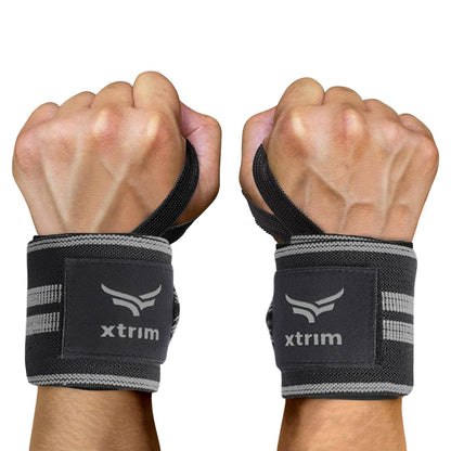 XTRIM Wrist Support for Men & Women, Wrist Band for Gym Wrist Wrap/Straps Gym Accessories for Men for Hand Grip & Wrist Support Crepe Bandage While Workout & Muscle Relaxation