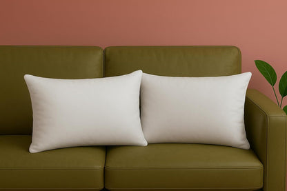 Trendy Home 12x20 Throw Pillow Insert (Pack of 2, White), Bed and Couch Pillows Stuffer Hypoallergenic, Lumbar Support Decorative Home Outdoor Pillow Filler