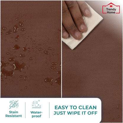 Senego by Trendy Home Anti-Slip Mat for Kitchen (45 cm x 5 m), Food Grade & Washable, Mat for Fridge, Shelves, Cupboards, EVA Shelf Liner Sheet for Drawers & Wardrobe (Diamond Texture)