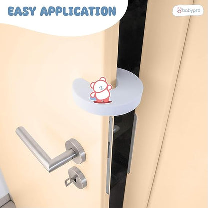 BabyPro Baby Proofing Finger U-Shape Door Guard for Kids Safety, Non-Toxic EVA Foam, Children Safety Door Slam Stopper, Prevents Finger Pinch Injuries & Pet from Getting Locked